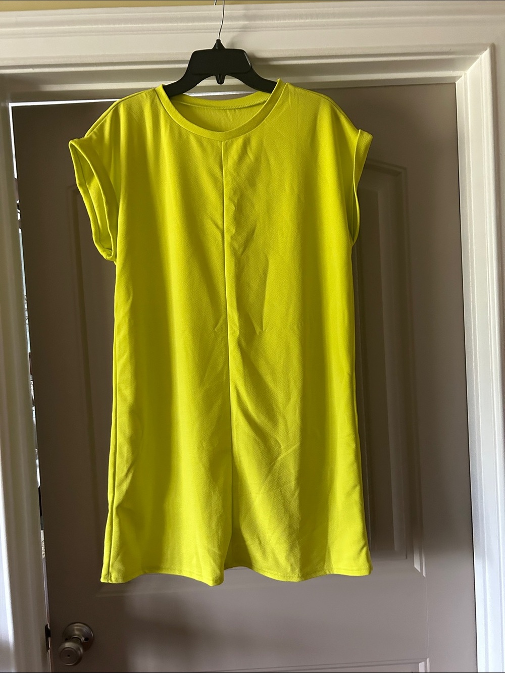 Bright Yellow Shift Dress